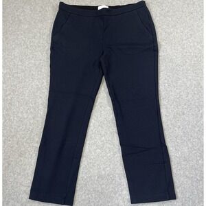 Common Sense Pants Women's Size Large Navy Pull On Elastic Waist Pockets Stretch